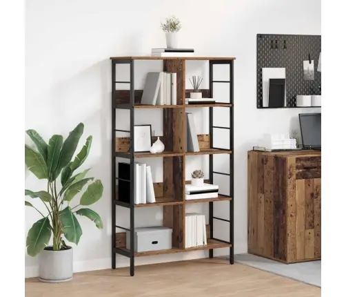 Grāmatu Plaukts Vecs Koks 82 X 32 X 144,5 Cm Inženierijas Koks Vidaxl