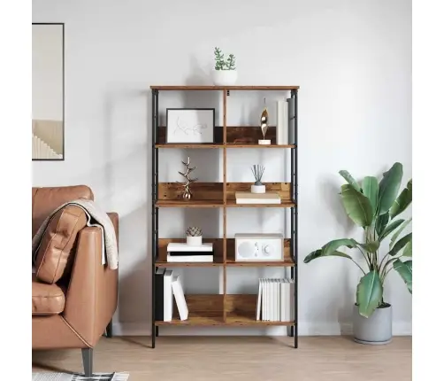 Grāmatu Plaukts Vecs Koks 82 X 32 X 144,5 Cm Inženierijas Koks Vidaxl