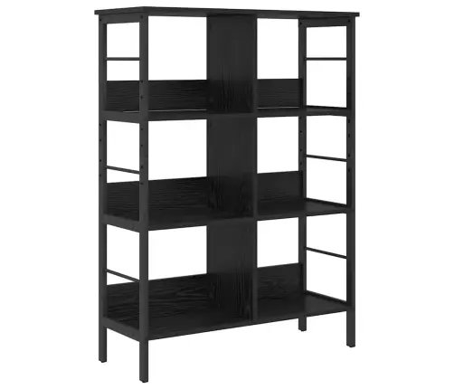 Grāmatu Plaukts Melns Ozolkoks 82 X 32 X 112 Cm Vidaxl