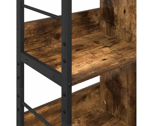 Grāmatu Plaukts Dūmaka Ozols 82 X 32 X 112 Cm Inženierijas Koks Vidaxl