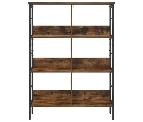 Grāmatu Plaukts Dūmaka Ozols 82 X 32 X 112 Cm Inženierijas Koks Vidaxl