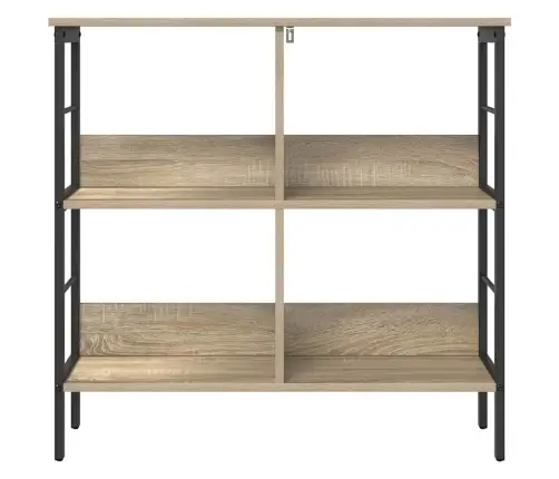 Grāmatu Plaukts Sonoma Ozols 82 X 32 X 79 Cm Inženierijas Koks Vidaxl