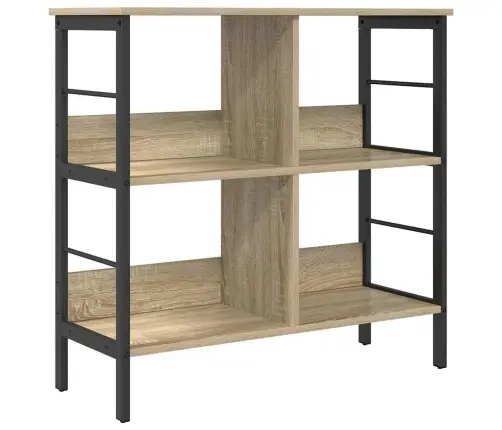 Grāmatu Plaukts Sonoma Ozols 82 X 32 X 79 Cm Inženierijas Koks Vidaxl