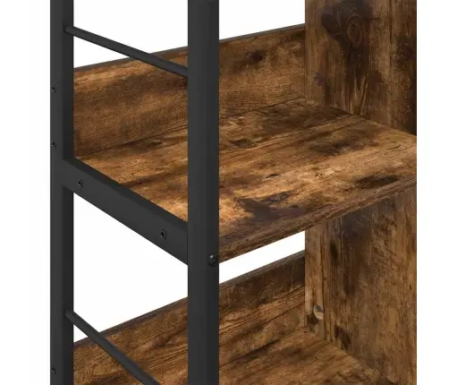 Grāmatu Plaukts Dūmaka Ozols 82 X 32 X 79 Cm Inženierijas Koks Vidaxl