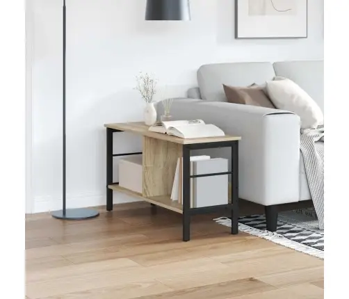 Grāmatu Plaukts Sonoma Ozols 82 X 32 X 47 Cm Inženierijas Koks Vidaxl