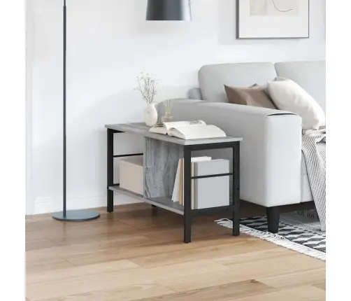 Knygų Lentyna Pilkas Sonoma 82 X 32 X 47 Cm Apdirbta Mediena