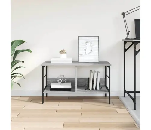 Knygų Lentyna Pilkas Sonoma 82 X 32 X 47 Cm Apdirbta Mediena