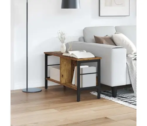 Grāmatu Plaukts Vecs Koks 82 X 32 X 47 Cm Inženierijas Koks Vidaxl