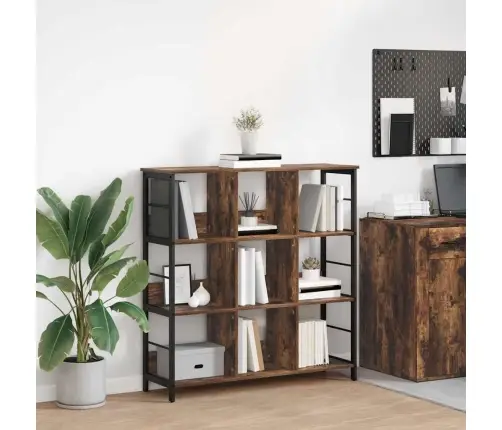 Raamatukapp Suitsetatud Tamm 102 X 32 X 104,5 Cm Tehispuit