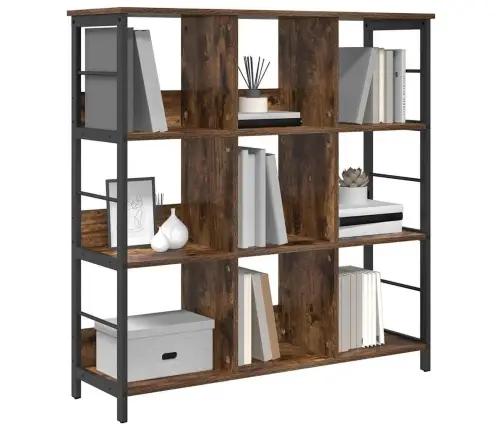 Raamatukapp Suitsetatud Tamm 102 X 32 X 104,5 Cm Tehispuit