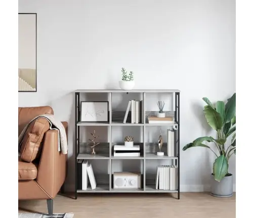 Knygų Lentyna Pilkas Sonoma 102 X 32 X 104,5 Cm