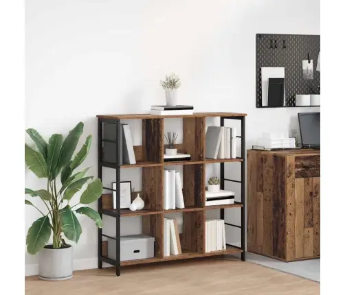 Grāmatu Plaukts Vecs Koks 102 X 32 X 104,5 Cm Inženierijas Koks Vidaxl