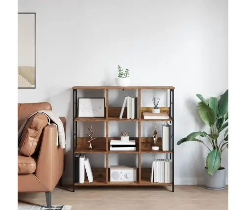 Grāmatu Plaukts Vecs Koks 102 X 32 X 104,5 Cm Inženierijas Koks Vidaxl