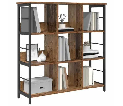 Grāmatu Plaukts Vecs Koks 102 X 32 X 104,5 Cm Inženierijas Koks Vidaxl