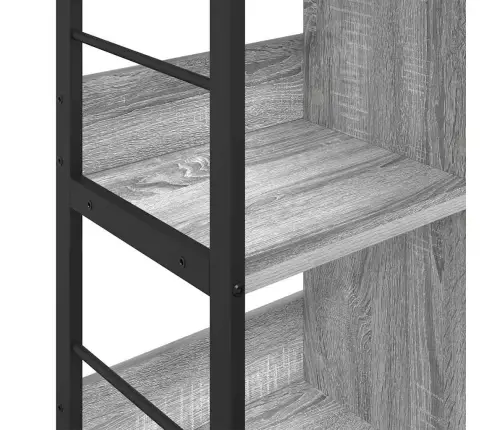 Knygų Lentyna Pilkas Sonoma 102 X 32 X 72,5 Cm Apdirbta Mediena