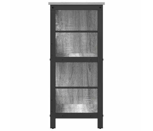 Knygų Lentyna Pilkas Sonoma 102 X 32 X 72,5 Cm Apdirbta Mediena