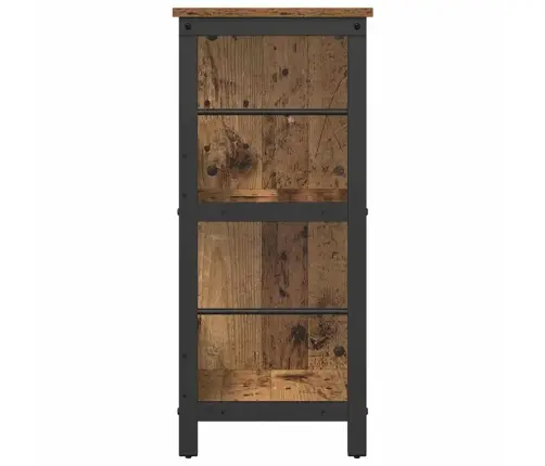 Grāmatu Plaukts Vecs Koks 102 X 32 X 72,5 Cm Inženierijas Koks Vidaxl