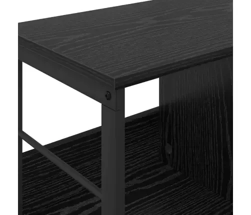 Grāmatu Plaukts Melns Ozolkoks 102 X 32 X 40,5 Cm Vidaxl