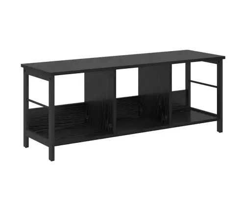 Grāmatu Plaukts Melns Ozolkoks 102 X 32 X 40,5 Cm Vidaxl