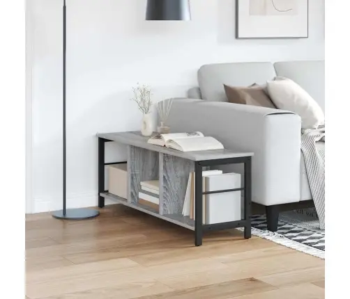 Knygų Lentyna Pilkas Sonoma 102 X 32 X 40,5 Cm Apdirbta Mediena