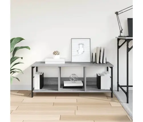 Knygų Lentyna Pilkas Sonoma 102 X 32 X 40,5 Cm Apdirbta Mediena