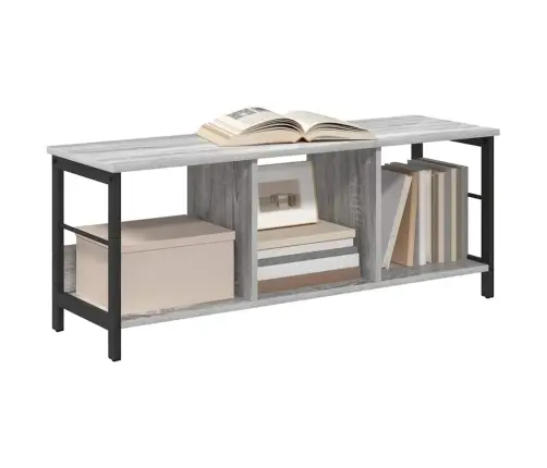 Knygų Lentyna Pilkas Sonoma 102 X 32 X 40,5 Cm Apdirbta Mediena