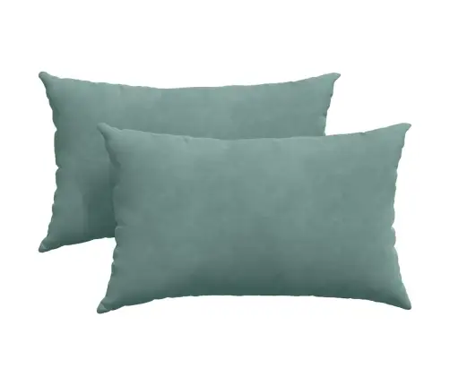 Sofa Pagalvės 2 Pcs Jūrinė Žalia 50 X 30 Cm Kordūrinis Audinys