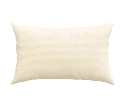 Dīvāna Spilveni 2 Pcs Krēmkrāsa 50 X 30 Cm Korduroja Audums Vidaxl