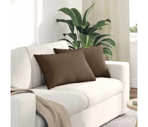 Dīvāna Spilveni 2 Pcs Brūna 40 X 60 Cm Vidaxl