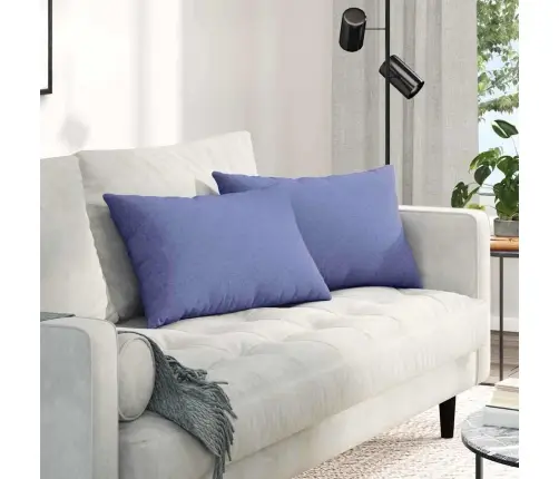 Diivanipadjad 2 Pcs Jeans Sinine 60 X 40 Cm Kangas