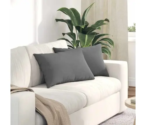 Dīvāna Spilveni Tumši Pelēka Vidaxl