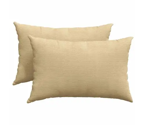 Dīvāna Spilveni 2 Pcs Pelēki Zaļa 60 X 40 Cm Korduroja Audums Vidaxl