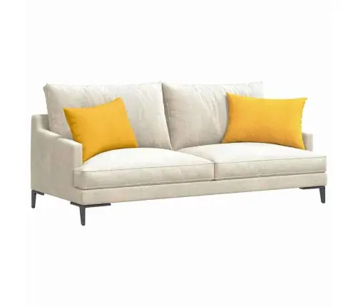 Diivanipadjad 2 Pcs Helekollane 60 X 40 Cm Korter Kangas