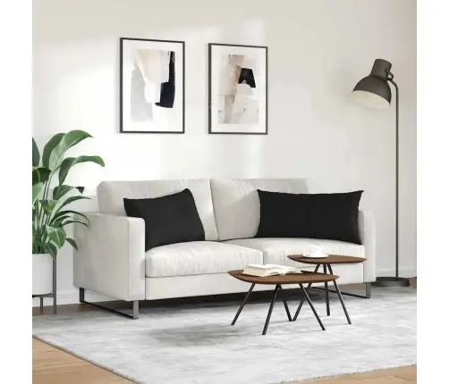 Dīvāna Spilveni Melna Audums Vidaxl