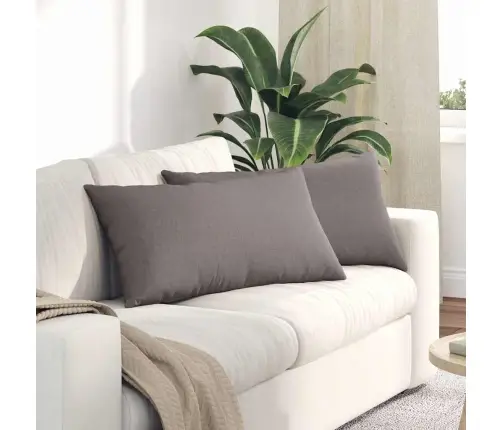 Dīvāna Spilveni Pelēkbrūna Audums Vidaxl