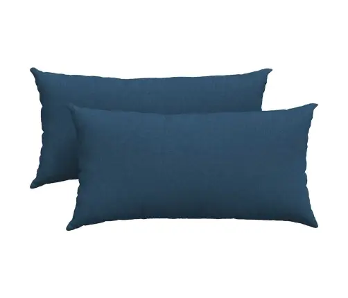 Diivanipadjad 2 Pcs Sinine 80 X 40 Cm Kangas