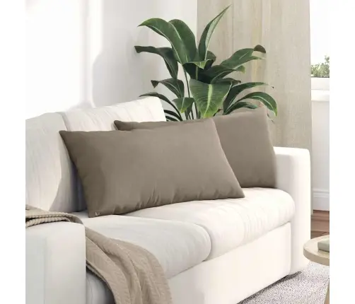 Dīvāna Spilveni Pelēkbrūna Vidaxl