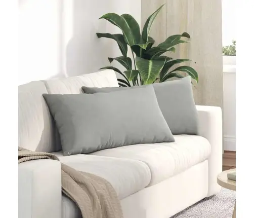 Dīvāna Spilveni Gaiši Pelēka Vidaxl