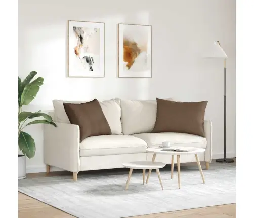 Dīvāna Spilveni Brūna Audums Vidaxl