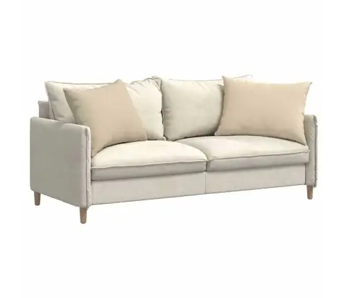 Sofa Pagalvės 2 Pcs Kreminė 70 X 50 Cm Audinys