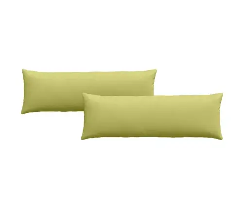 Sofa Pagalvės 2 Pcs Šviesiai Žalia 120 X 40 Cm Audinys