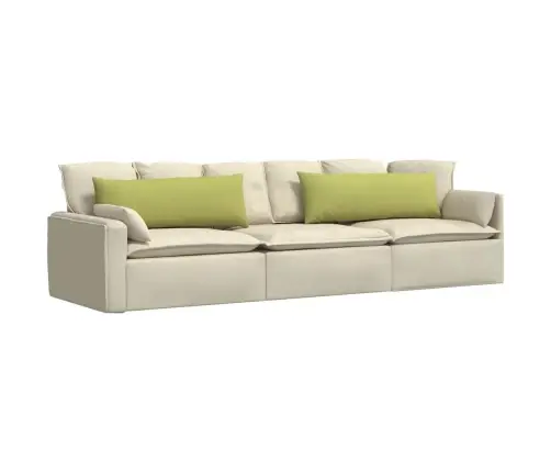 Sofa Pagalvės 2 Pcs Šviesiai Žalia 120 X 40 Cm Audinys