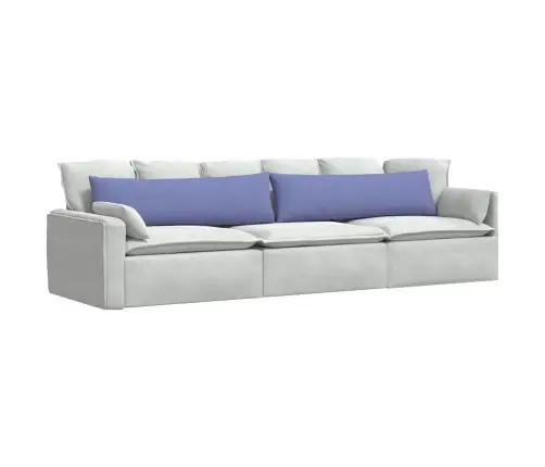 Sofa Pagalvės 2 Pcs Džinsinės Mėlynos 145 X 40 Cm Audinys