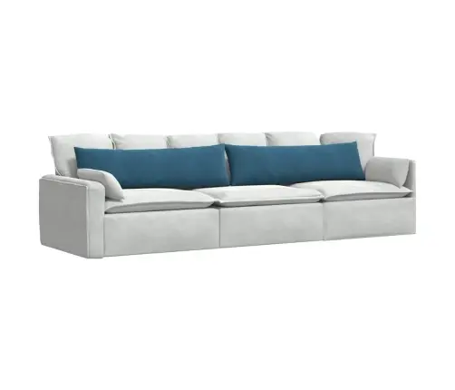 Sofa Pagalvės 2 Pcs Mėlyna 145 X 40 Cm Kordūrinis Audinys