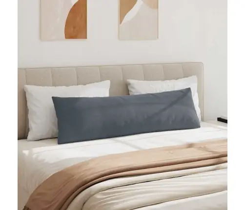 Dīvāna Spilveni 2 Pcs Tumši Pelēks 145 X 40 Cm Korduroja Audums Vidaxl