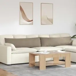 Sofa Pagalvės 2 Pcs Taupe 145 X 40 Cm Audinys