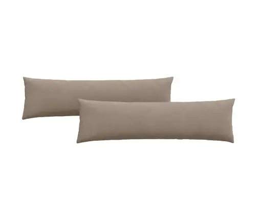 Sofa Pagalvės 2 Pcs Taupe 145 X 40 Cm Audinys