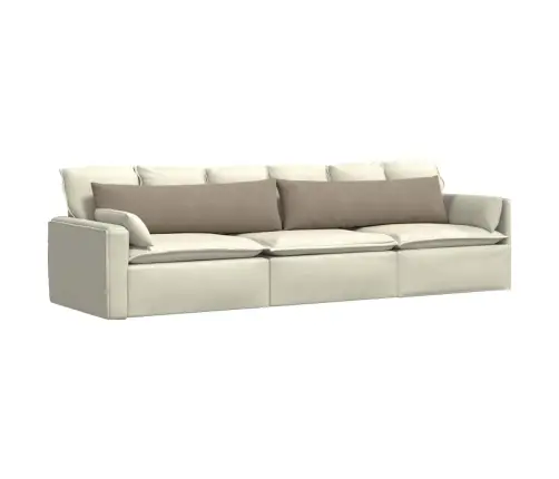 Sofa Pagalvės 2 Pcs Taupe 145 X 40 Cm Audinys