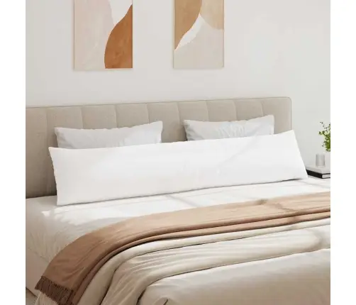 Sofa Pagalvės 2 Pcs Balta 200 X 40 Cm Audinys