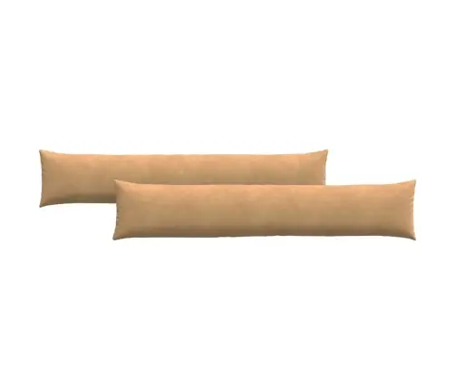 Dīvāna Spilveni 2 Pcs Brūna 200 X 40 Cm Korduroja Audums Vidaxl